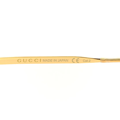 Gucci Aviator Sunglasses GG0953S Gold Light Blue 5 of 9