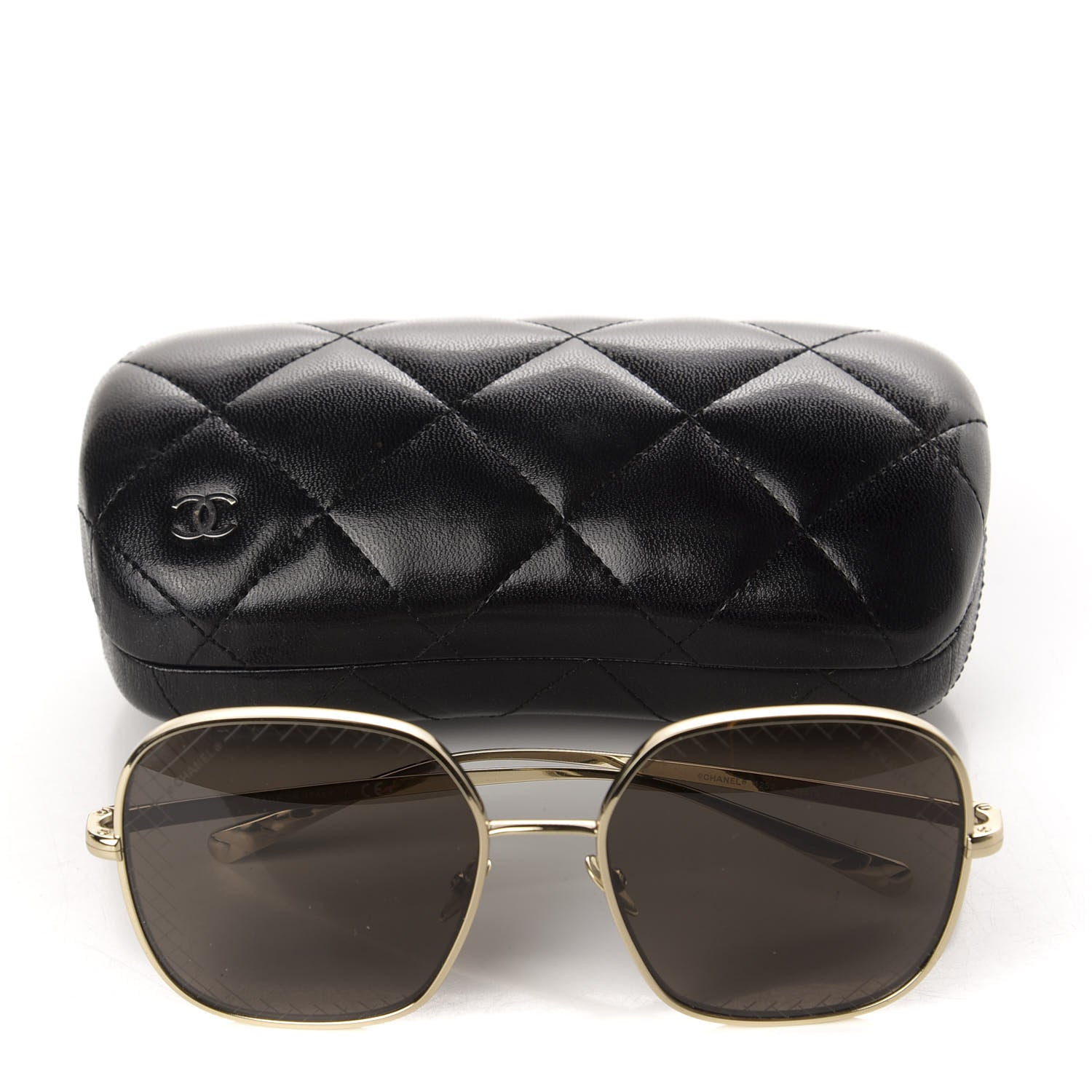 Chanel Square Sunglasses 4252 Gold 8 of 8