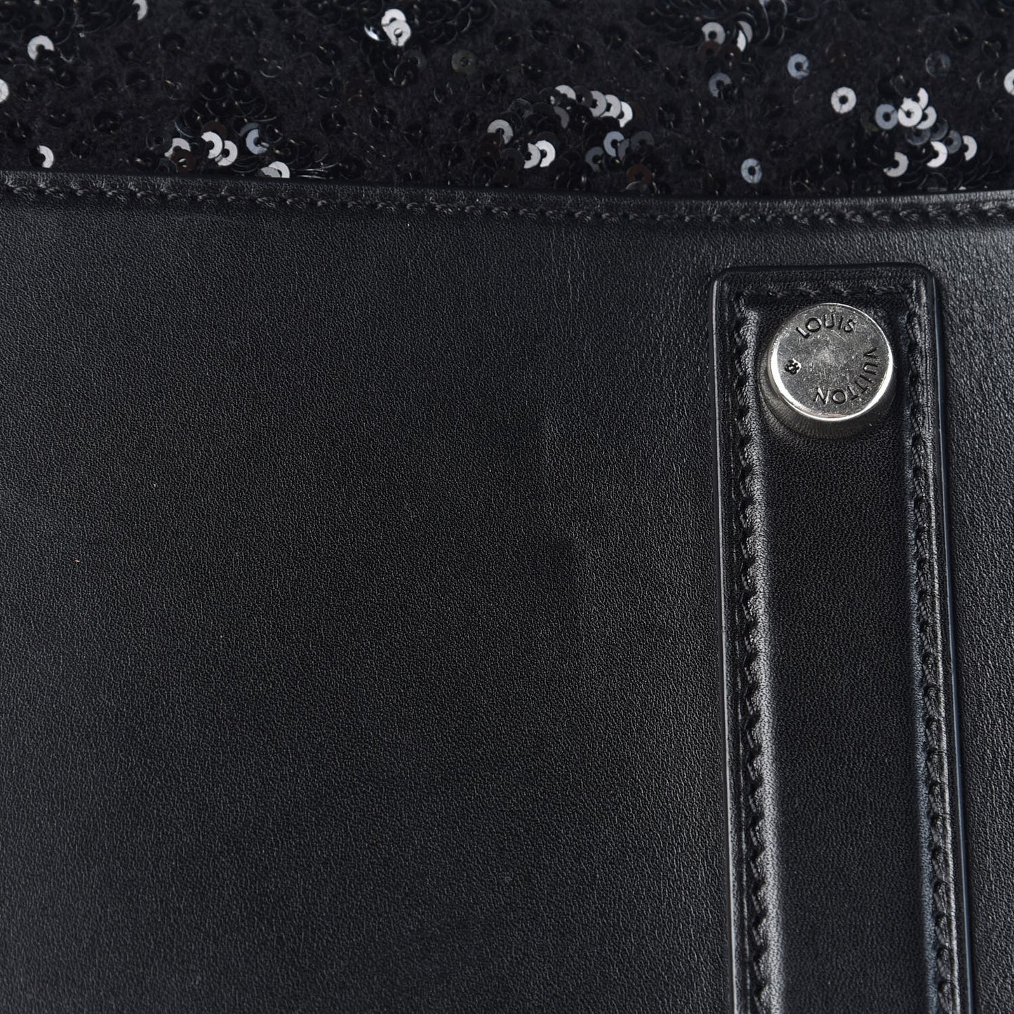 Sequin Monogram Sunshine Express Speedy Black