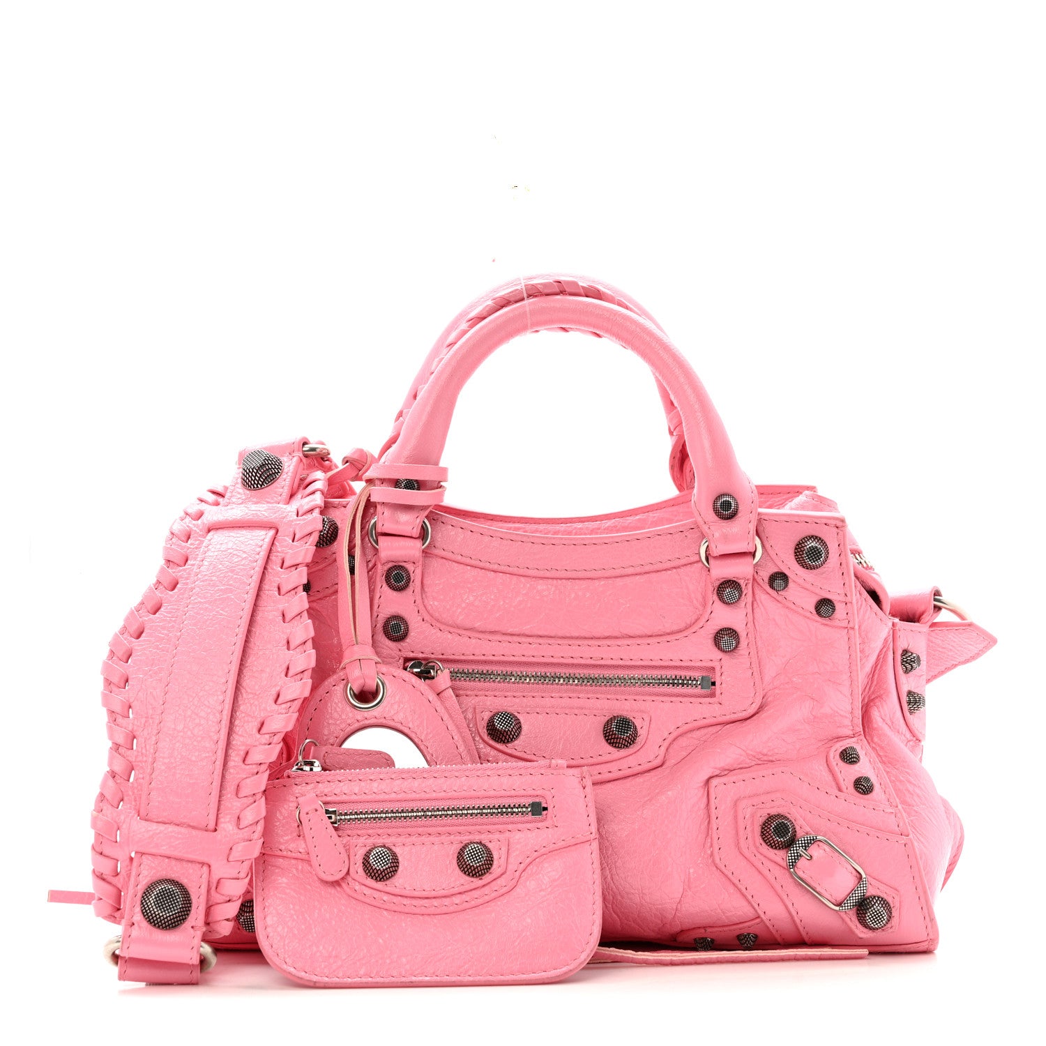 Balenciaga Agneau Arena Neo Cagole Handbag XS Sweet Pink 3 of 15