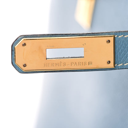 Hermes Epsom Kelly Sellier 32 Blue Jean 20 of 36