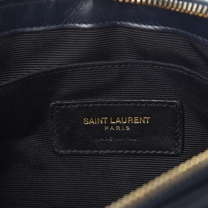 Saint Laurent Calfskin Teen Monogram Crossbody Bag Deep Marine 7 of 8