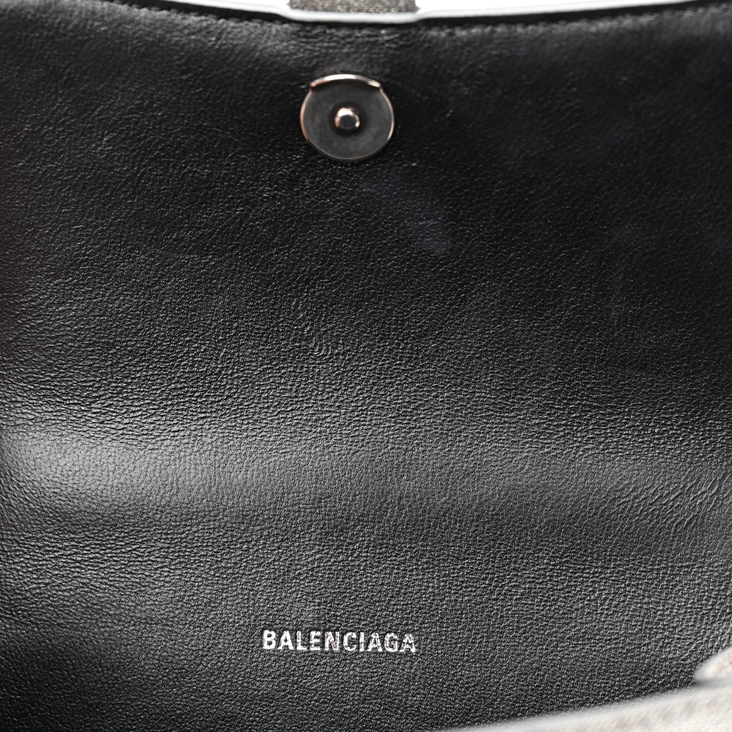 Balenciaga Glitter Fabric Hourglass Top Handle Bag XS Grey 7 of 12