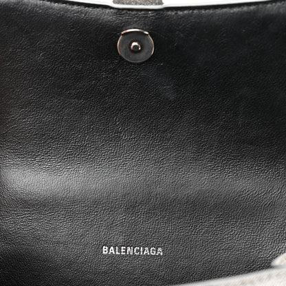 Balenciaga Glitter Fabric Hourglass Top Handle Bag XS Grey 7 of 12