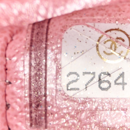 Chanel Iridescent Caviar Quilted Medium Double Flap Rose Pink 8 of 12