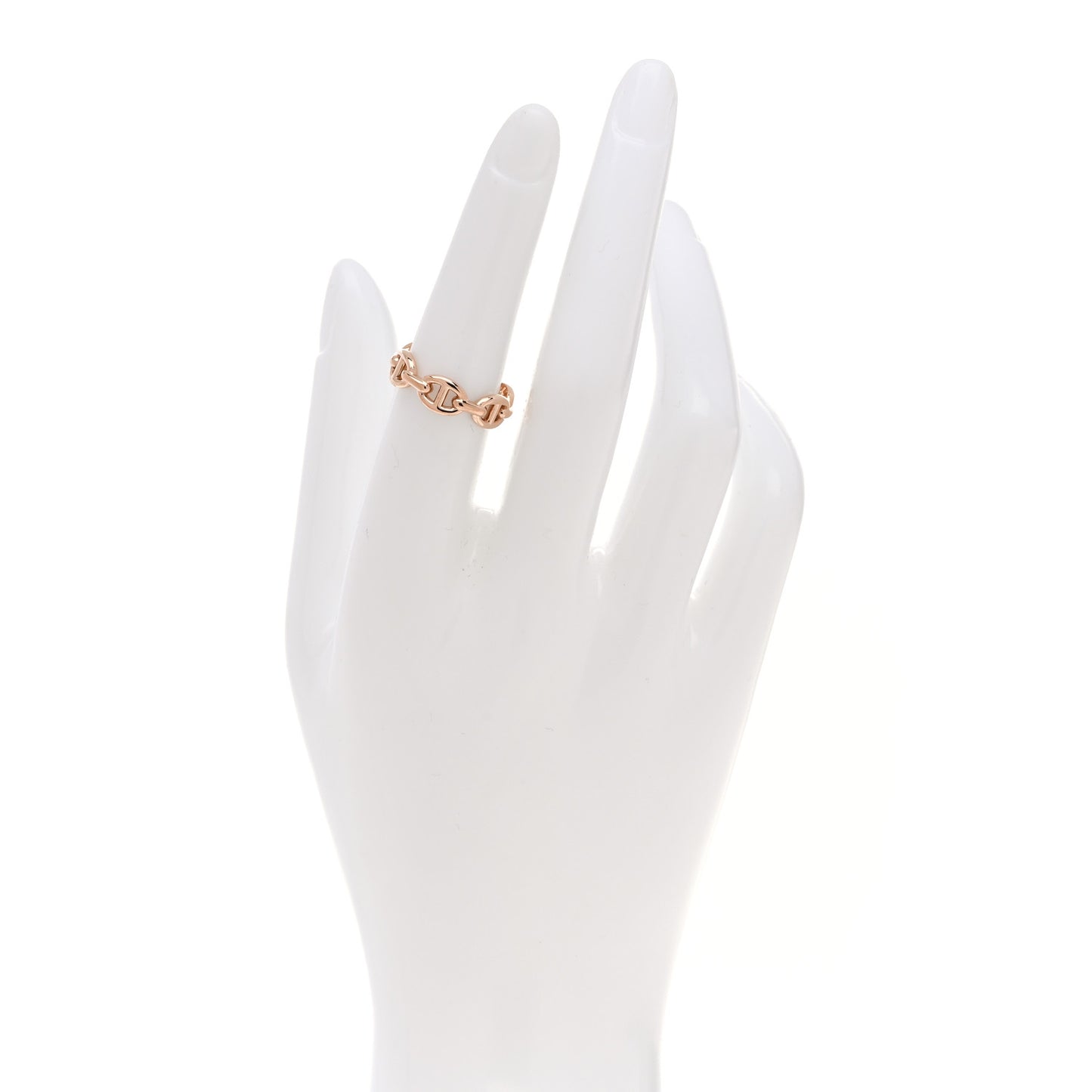 18K Rose Gold PM Chaine d'Ancre Enchainee Ring 52 6