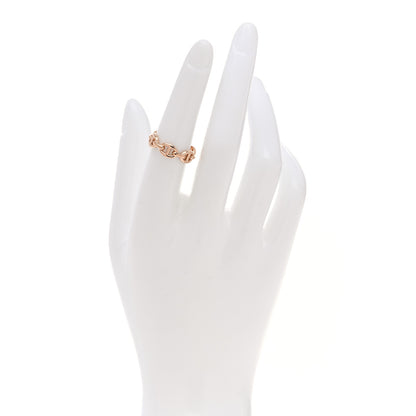 Hermes 18K Rose Gold PM Chaine d'Ancre Enchainee Ring 52 6 2 of 9