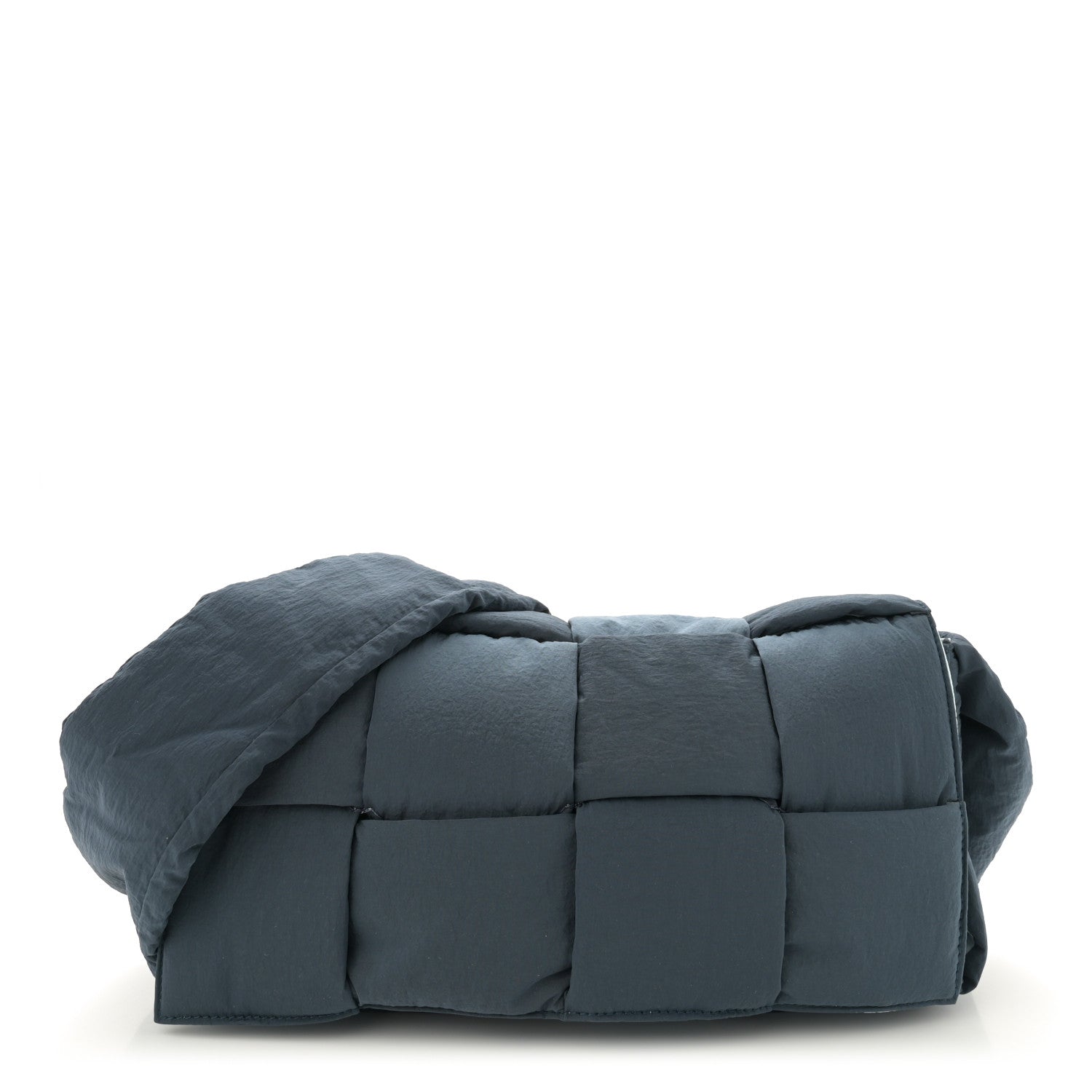 Bottega Veneta Nylon Intrecciato Padded Tech Cassette Bag Deep Blue Pale Blue 1 of 11