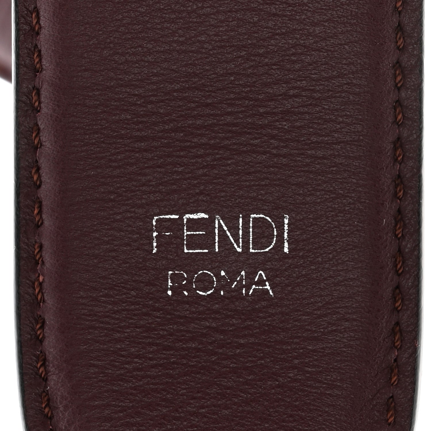 Fendi Vitello Dolce Plexiglass Bi-Color Studded Strap You Lagun Bordeaux Multicolor 4 of 6