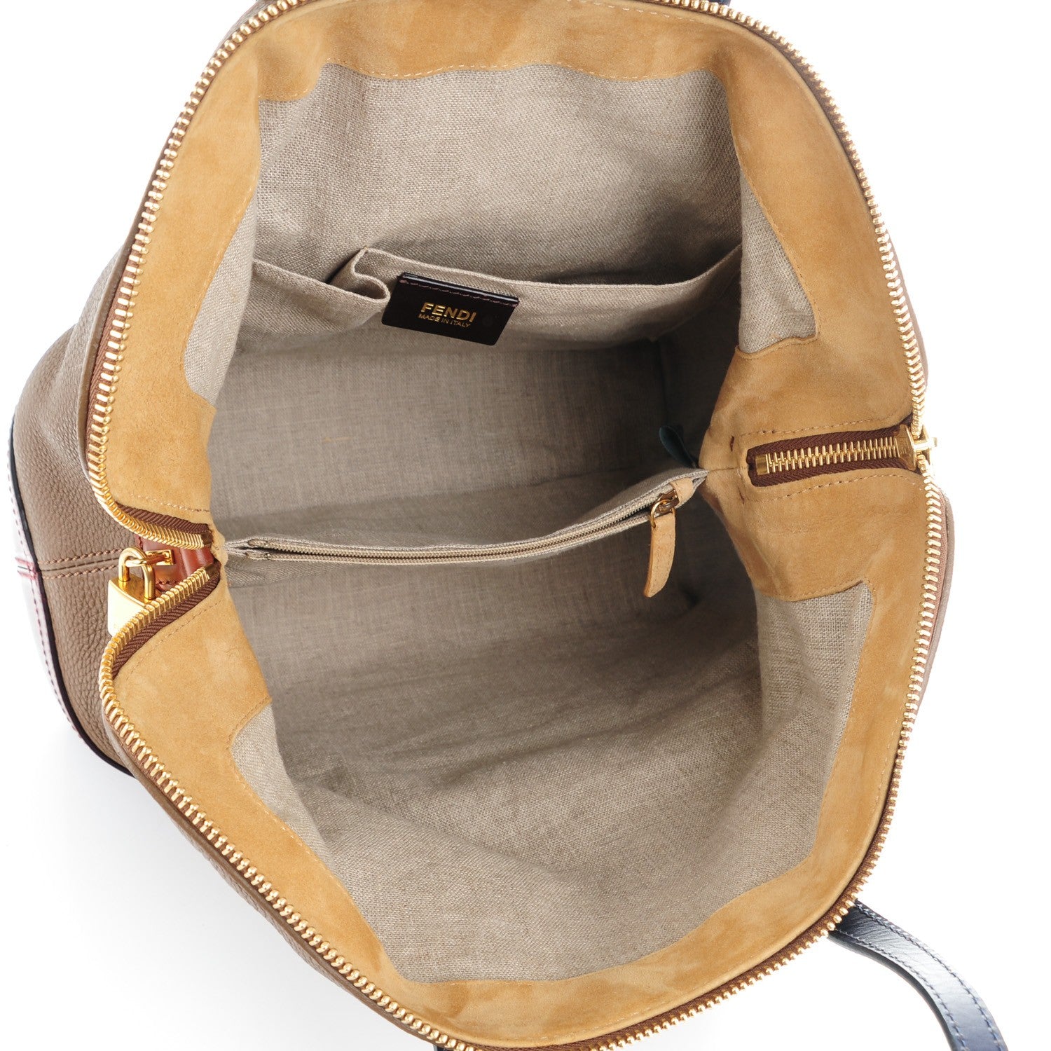 Fendi Cuoio Colorblock 2Bag Fango Mirto Melan 5 of 7