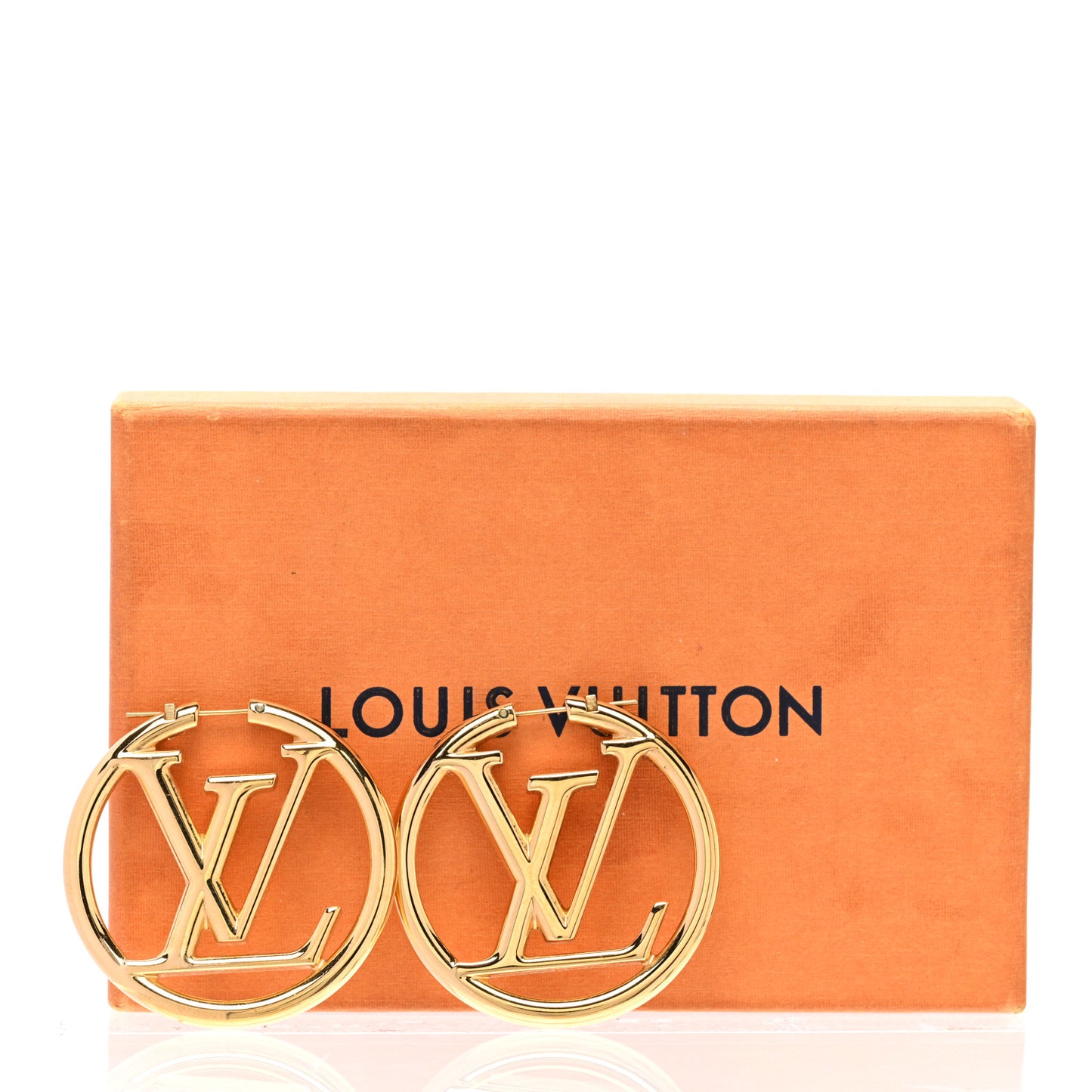 Metal Louise Hoop Earrings Gold