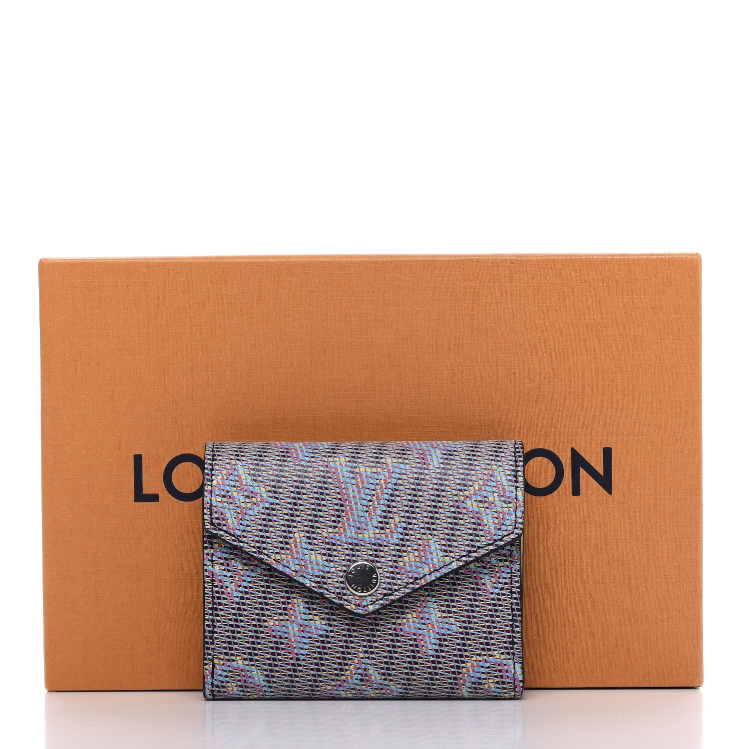 Louis Vuitton Monogram LV Pop Zoe Wallet Blue 8 of 8