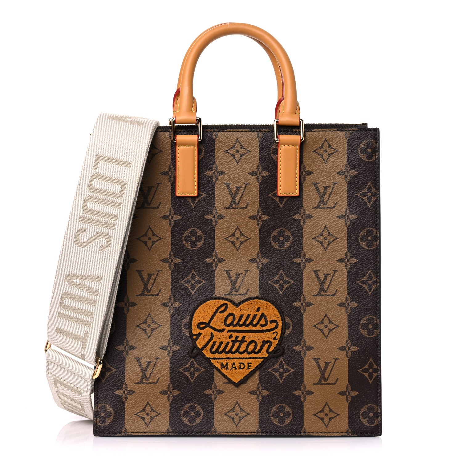 Louis Vuitton X NIGO Reverse Monogram Stripes Sac Plat Cross 1 of 7