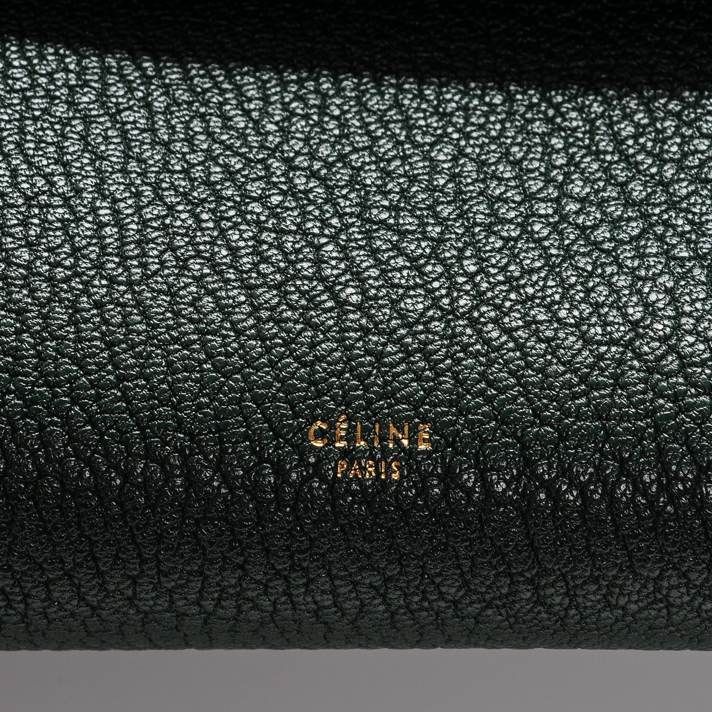 Goatskin Smooth Calfskin Mini Belt Bag Vert Fonce