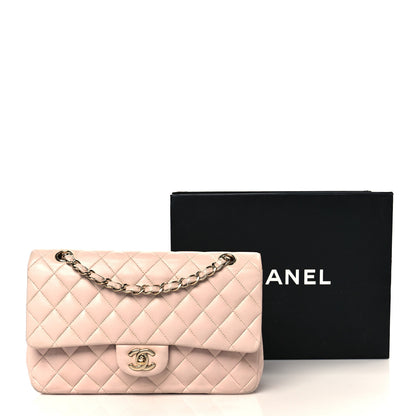 Chanel Lambskin Quilted Medium Double Flap Light Pink 12 of 12