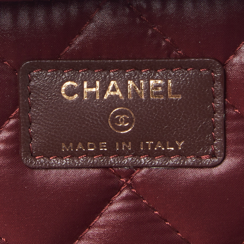 Chanel Lambskin Quilted Large Vanity Pouch Black 9 of 10
