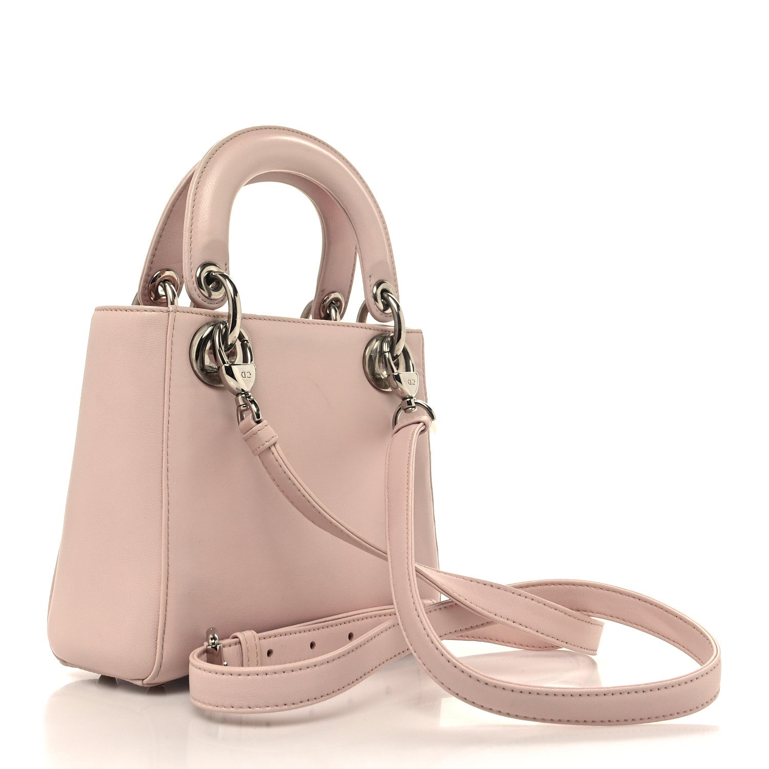 Christian Dior Lambskin Sequin Embroidered Mini Lady Dior Pink 3 of 13