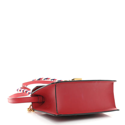 Gucci Calfskin Mini Sylvie Top Handle Bag Hibiscus Red 4 of 14