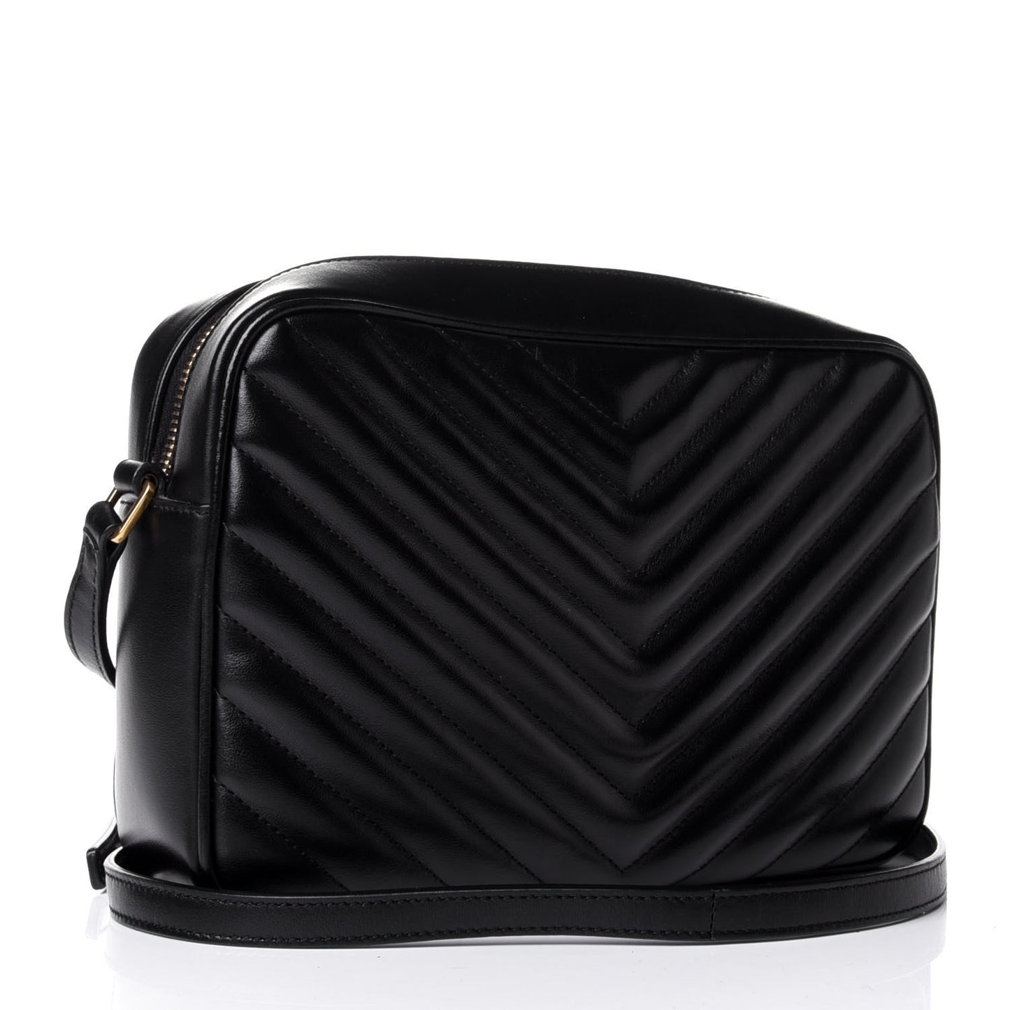 Calfskin Matelasse Monogram Lou Camera Bag Black