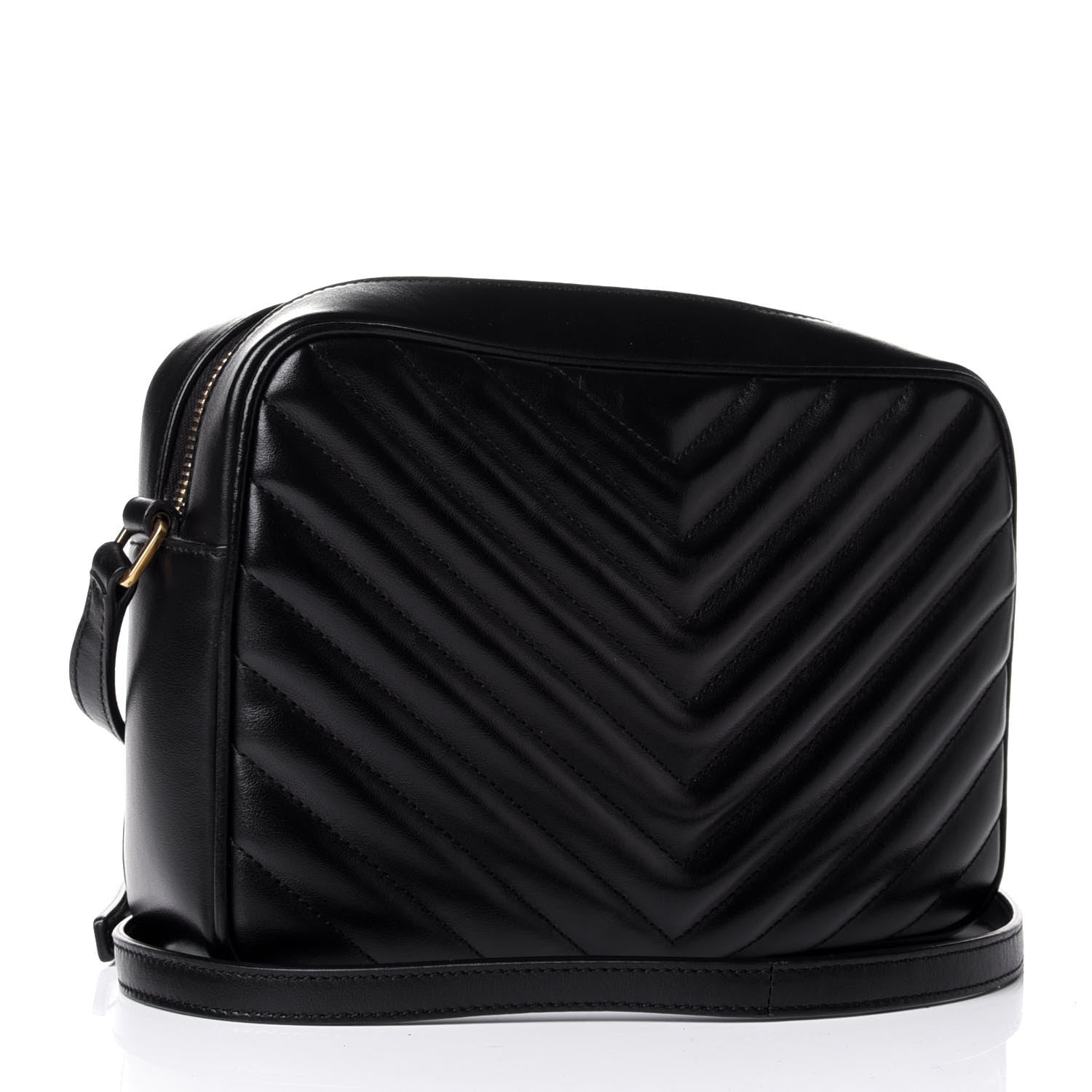 Saint Laurent Calfskin Matelasse Monogram Lou Camera Bag Black 2 of 5