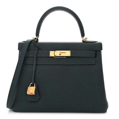Hermes Togo Kelly Retourne 28 Vert Cypress 1 of 10