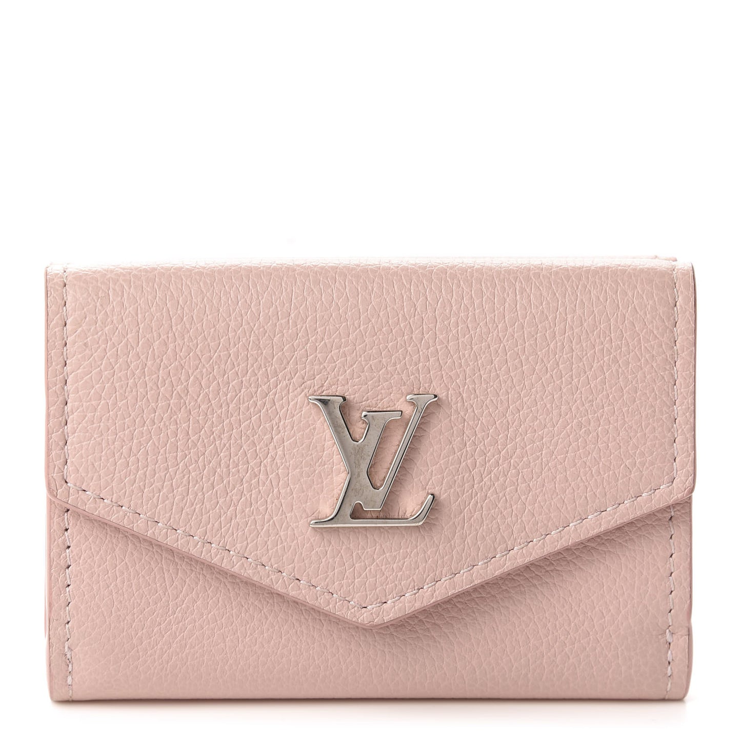 Calfskin Lockmini Wallet Rose Ballerine