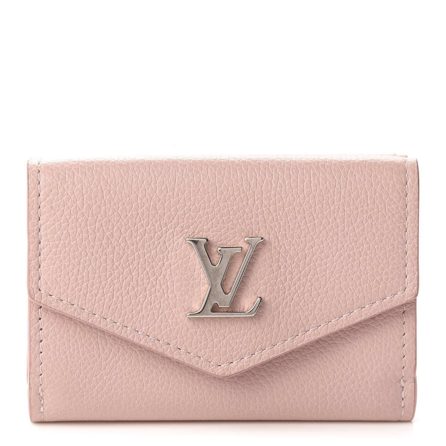 Louis Vuitton Calfskin Lockmini Wallet Rose Ballerine 1 of 8
