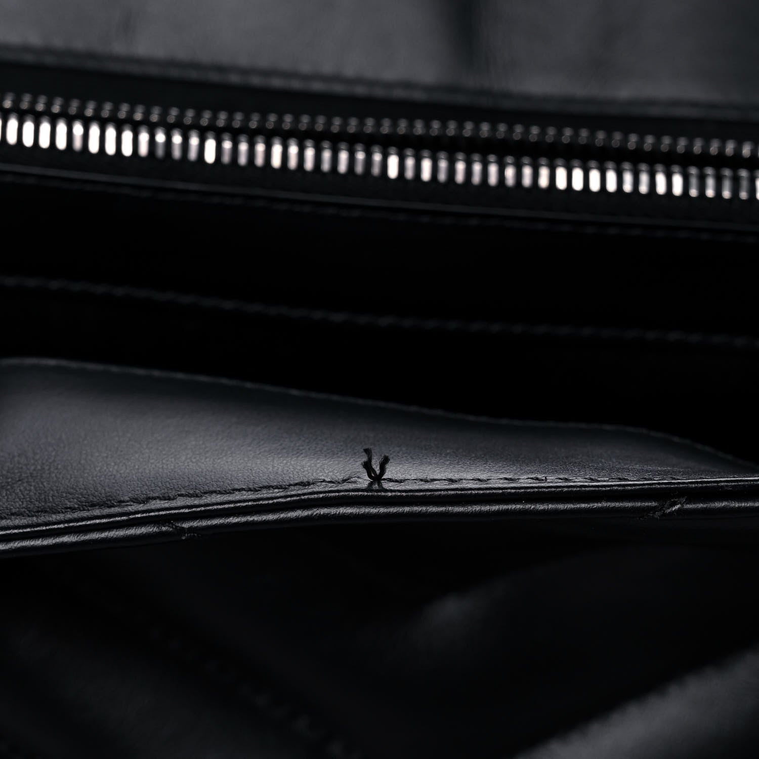 Saint Laurent Calfskin Y Quilted Monogram Large Loulou Chain Satchel Black 11 of 11
