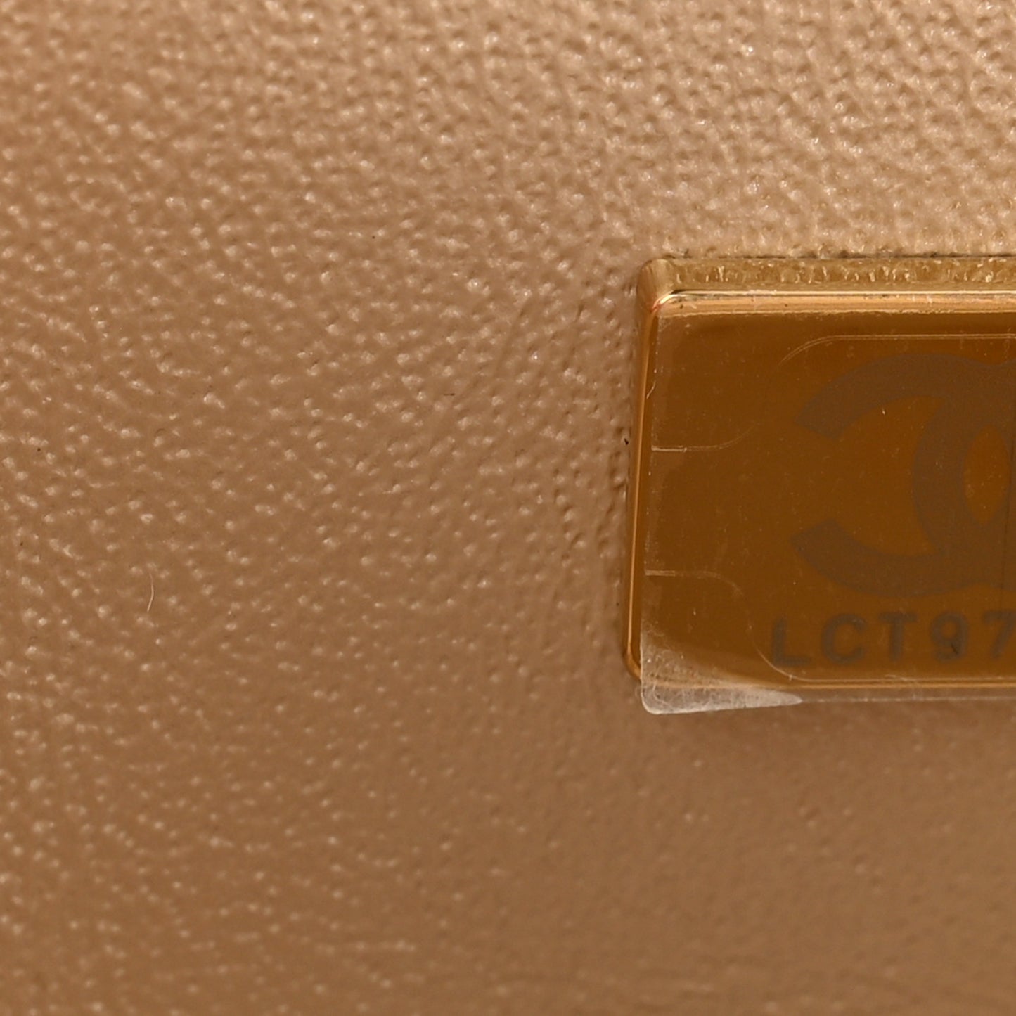 Metallic Goatskin Quilted Mini Rectangular Flap Gold