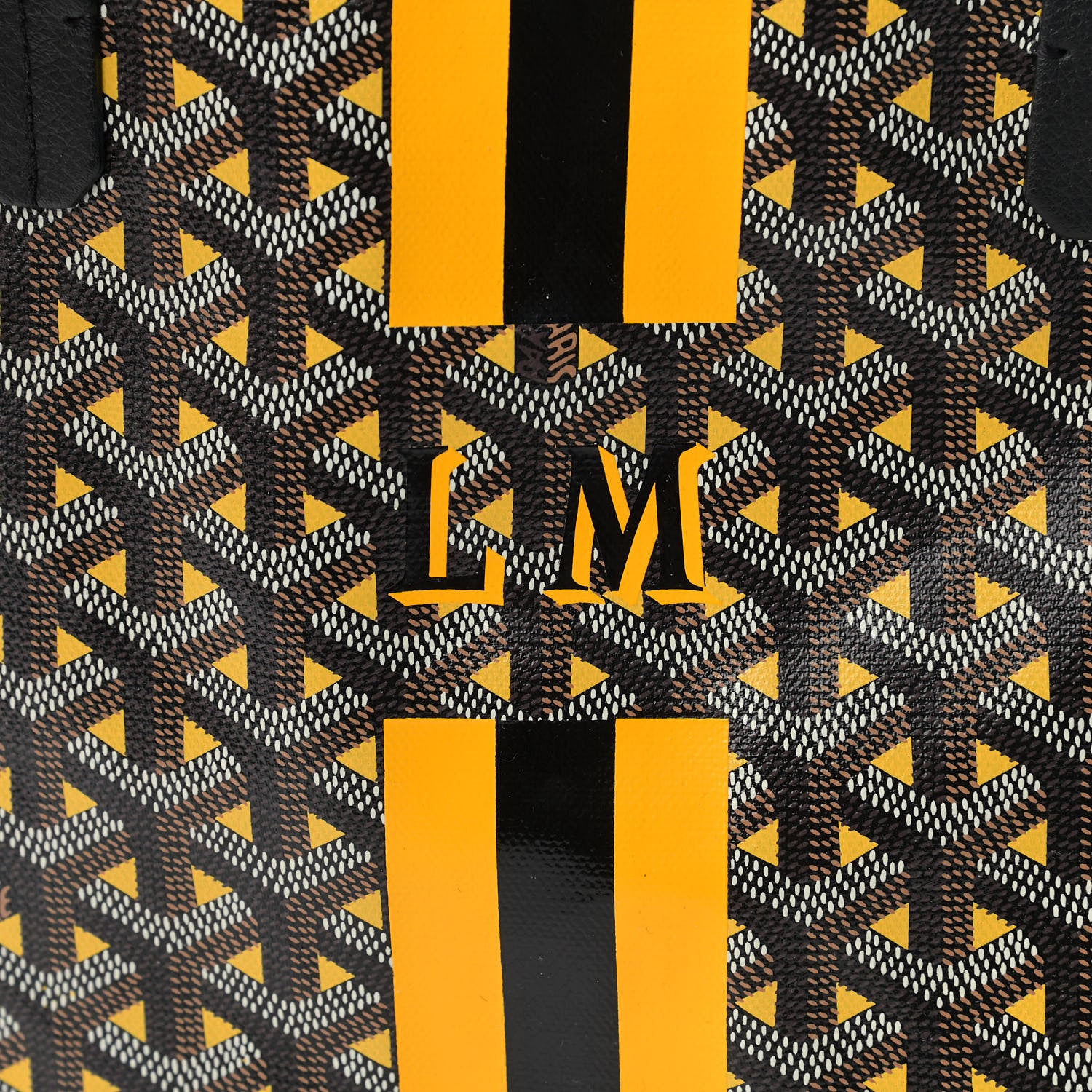 Goyard Goyardine Saint Louis Claire Voie PM Black Yellow 10 of 10