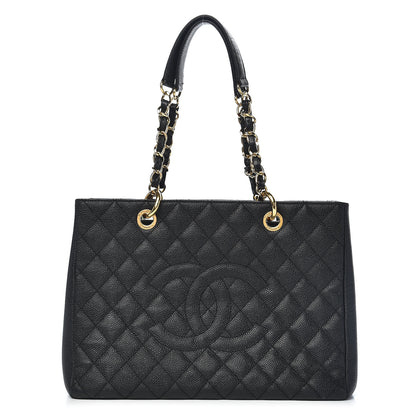 Chanel Caviar Quilted Grand Shopping Tote GST Black 1 of 11