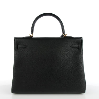 Hermes Togo Kelly Retourne 35 Black 4 of 22