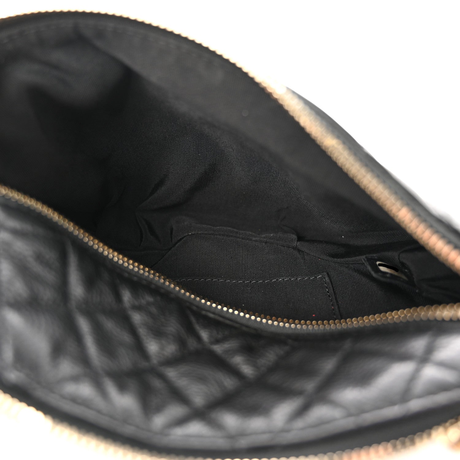 Chanel Calfskin Quilted Banane Waist Bag Fanny Pack Black 5 of 11