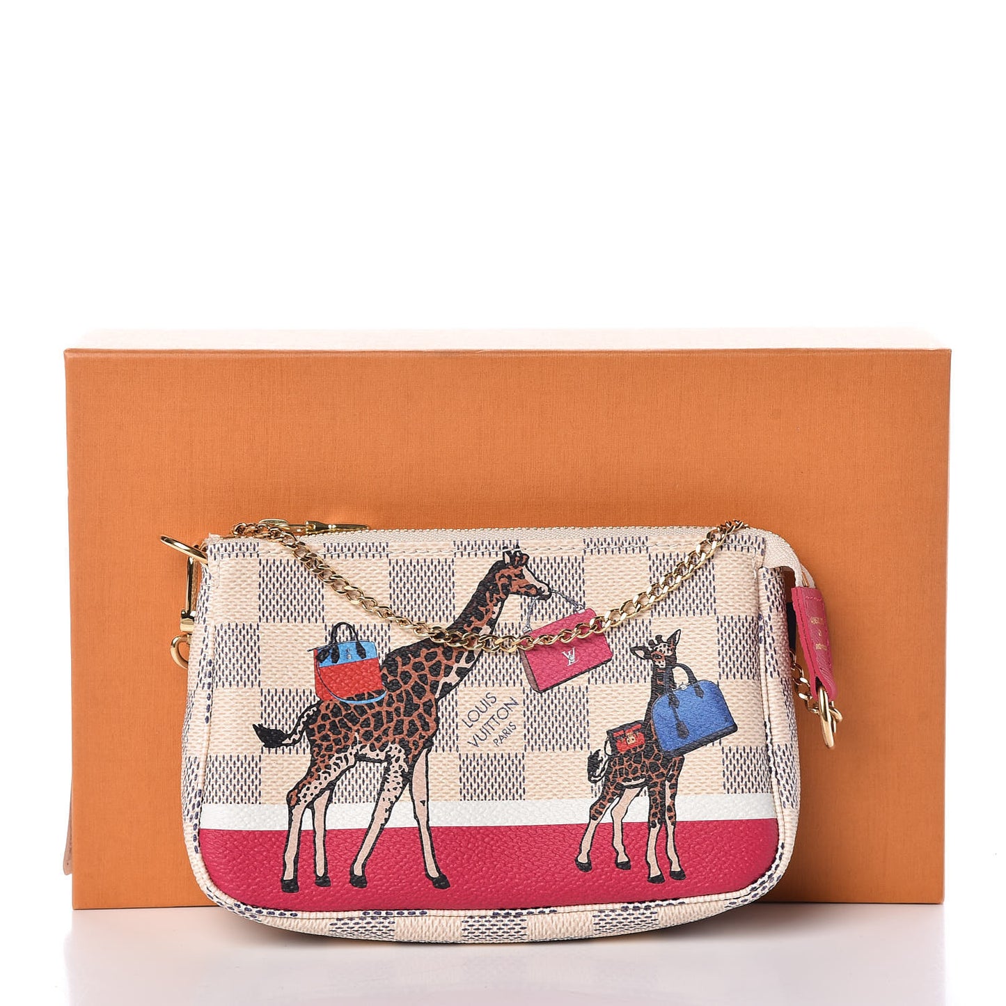 Damier Azur 2017 Christmas Animation Mini Pochette Accessories