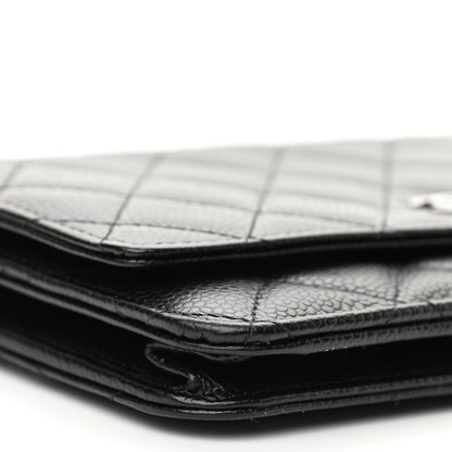 Chanel Caviar Quilted Wallet On Chain WOC Black 10 of 12