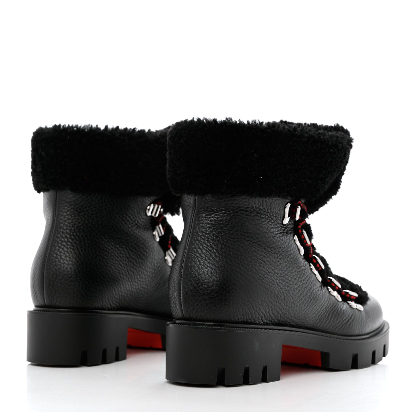 Calfskin Shearling Edelvizir 70 Desert Boots 37 Black
