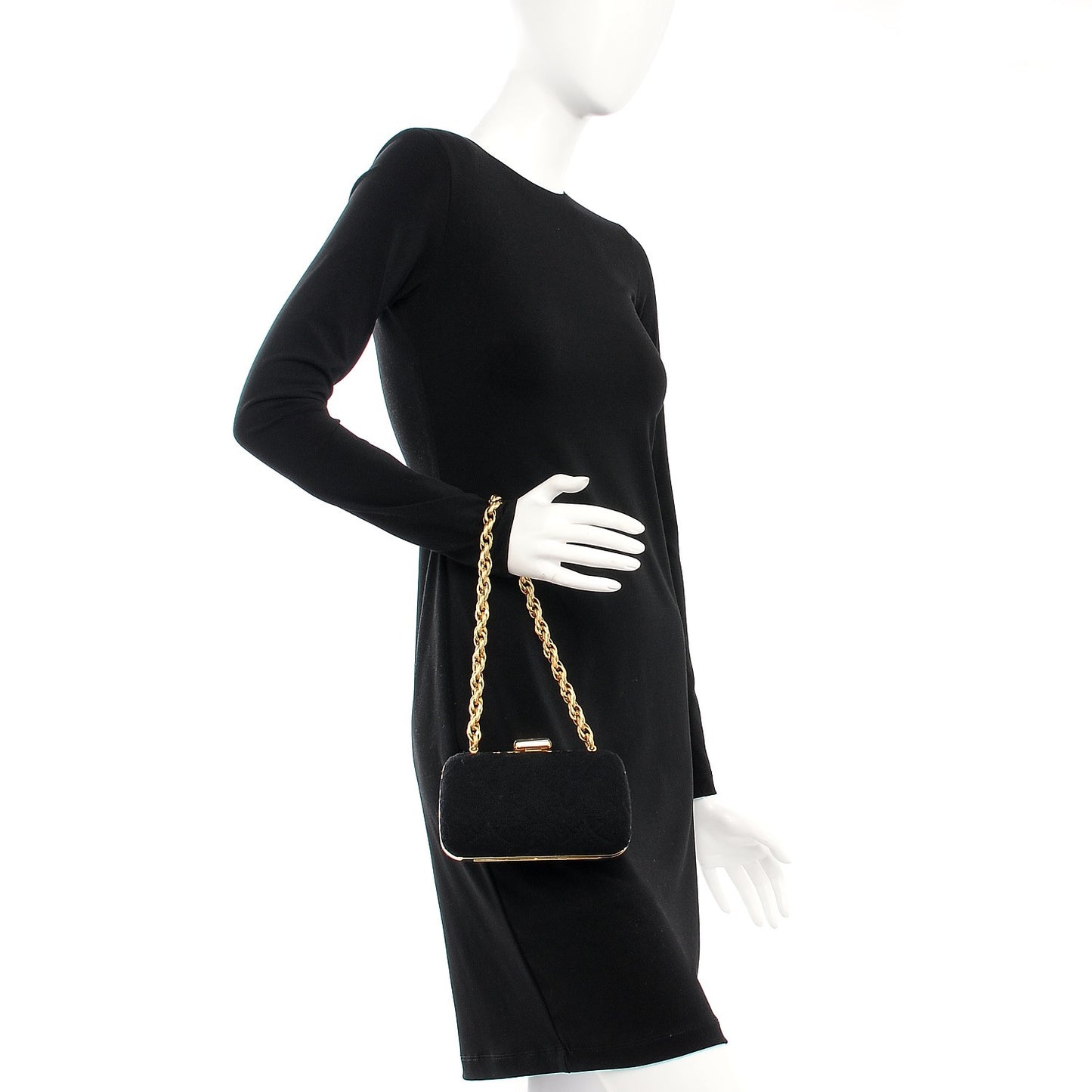 Jersey Monogram Motard Minaudiere Clutch Black