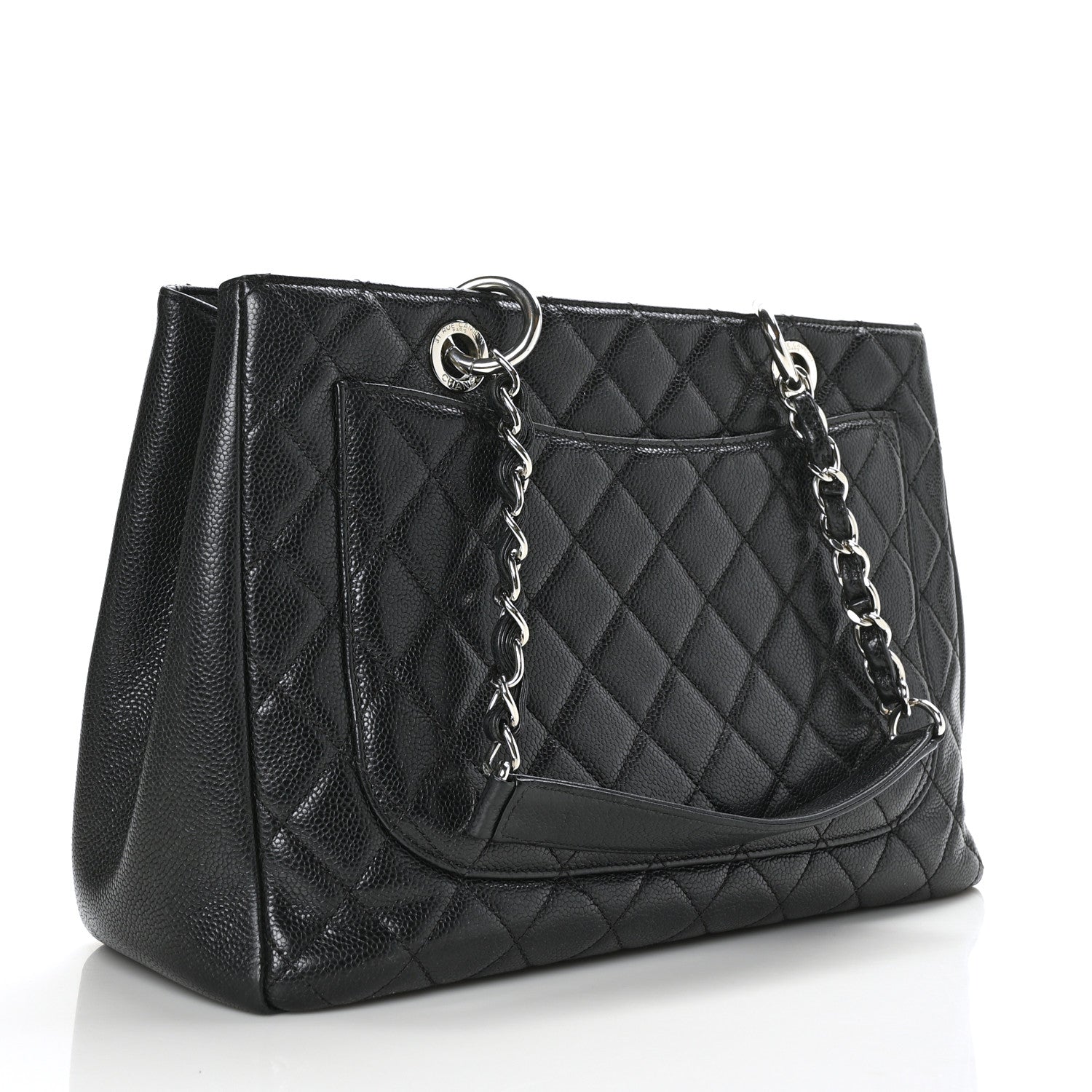 Chanel Caviar Quilted Grand Shopping Tote GST Black 3 of 11