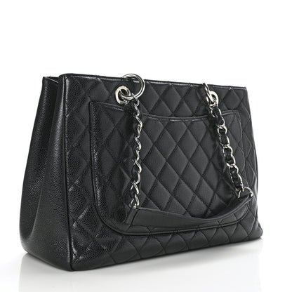 Chanel Caviar Quilted Grand Shopping Tote GST Black 3 of 11