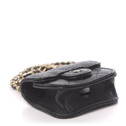 Chanel Caviar Quilted Airpods Pro Case Black 5 of 9