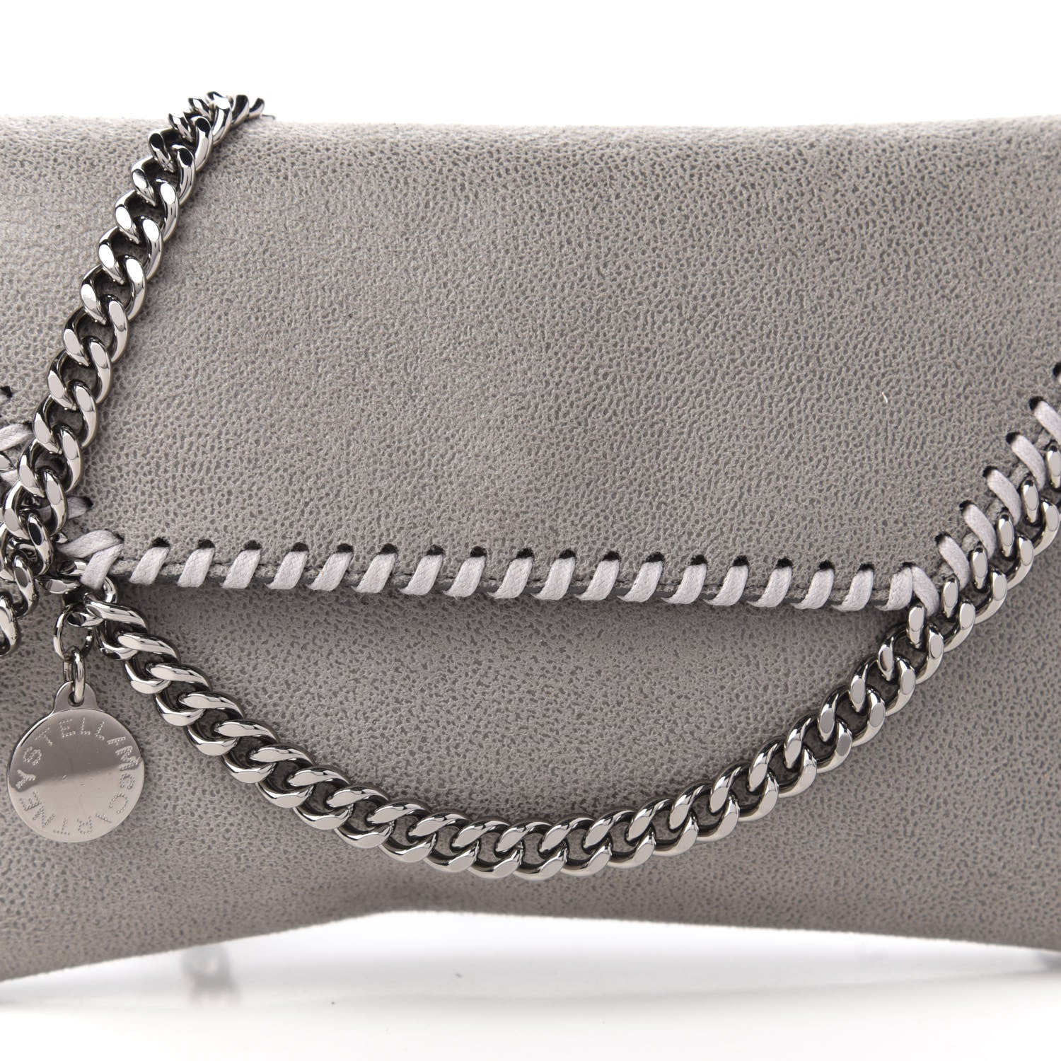 Stella McCartney Shaggy Deer Mini Falabella Crossbody Bag Grey 9 of 9