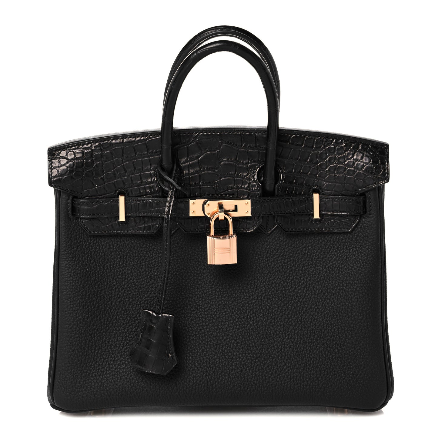 Togo Matte Alligator Birkin Touch 25 Black