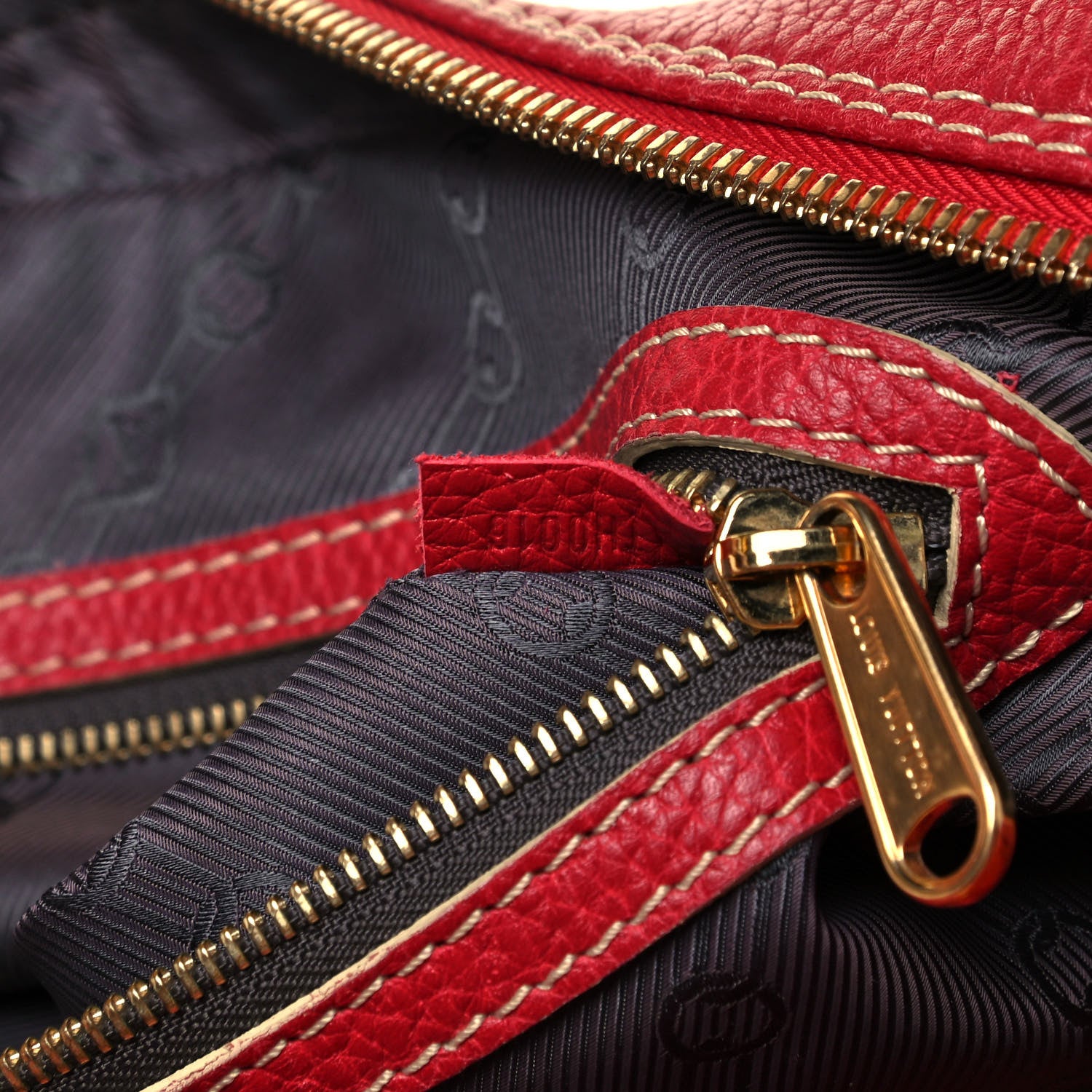 Louis Vuitton Tobago Leather Carryall Red 9 of 11
