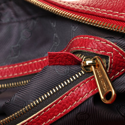 Louis Vuitton Tobago Leather Carryall Red 9 of 11