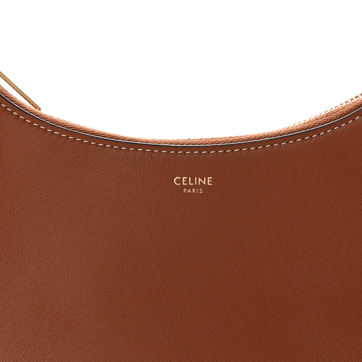 Smooth Calfskin Medium Strap Ava Shoulder Bag Tan