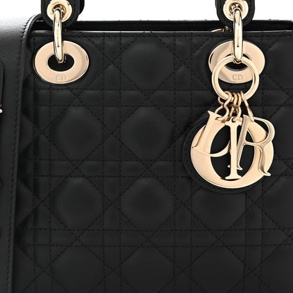 Christian Dior Lambskin Cannage Small My ABCDior Lady Dior Black 8 of 11