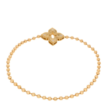 Roberto Coin 18K Yellow Gold Diamond Venetian Bead Stretch Bracelet 2 of 3