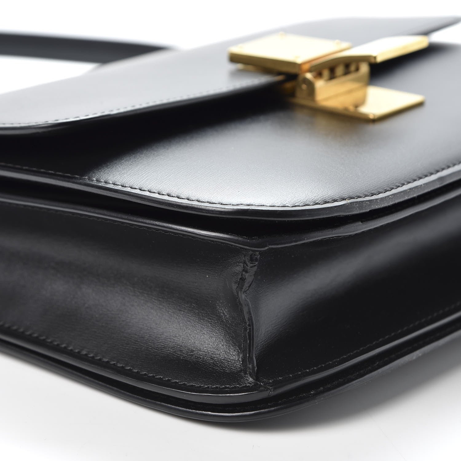 Celine Box Calfskin Medium Classic Box Flap Bag Black 5 of 9