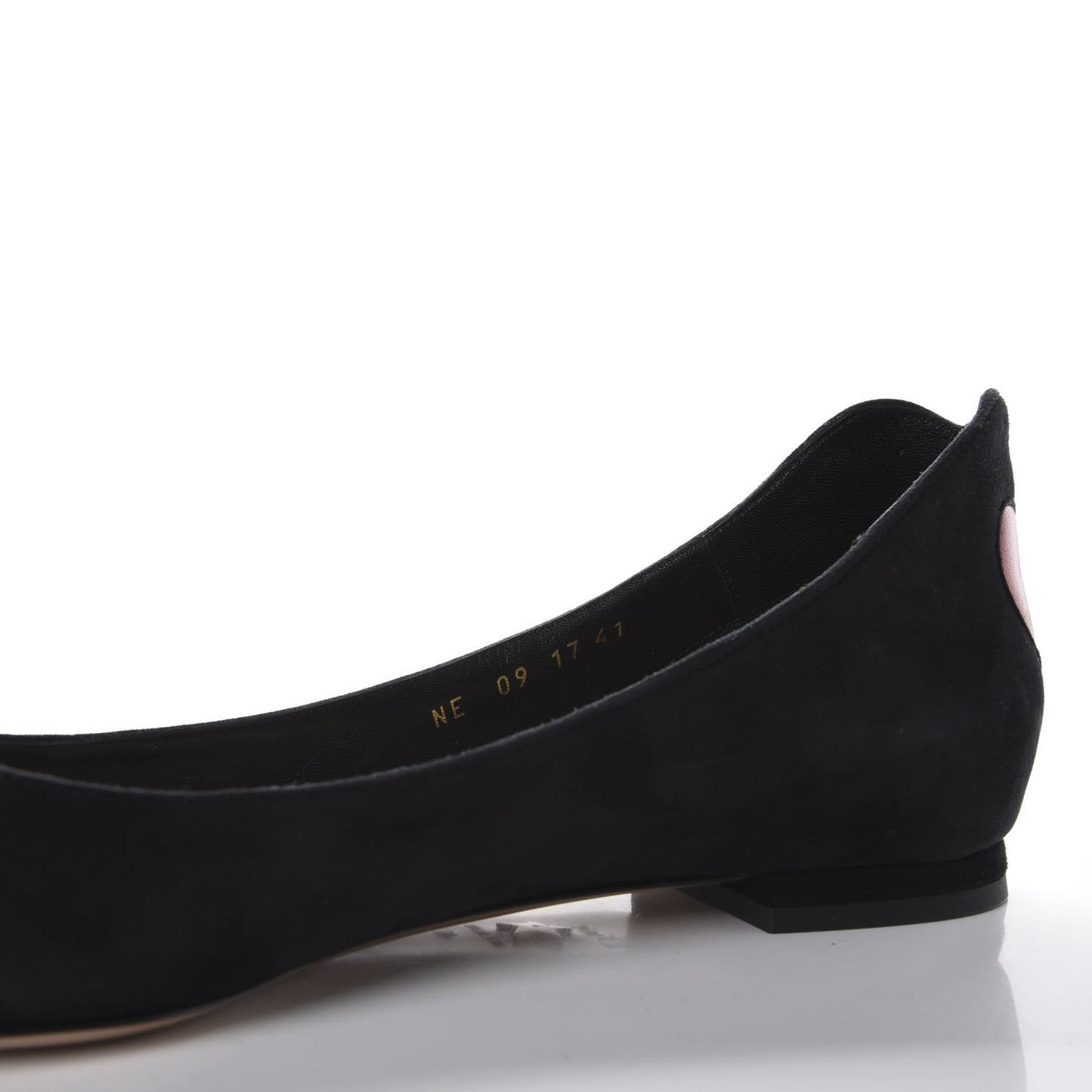 Suede Dior Amour Ballet Flats 41 Black