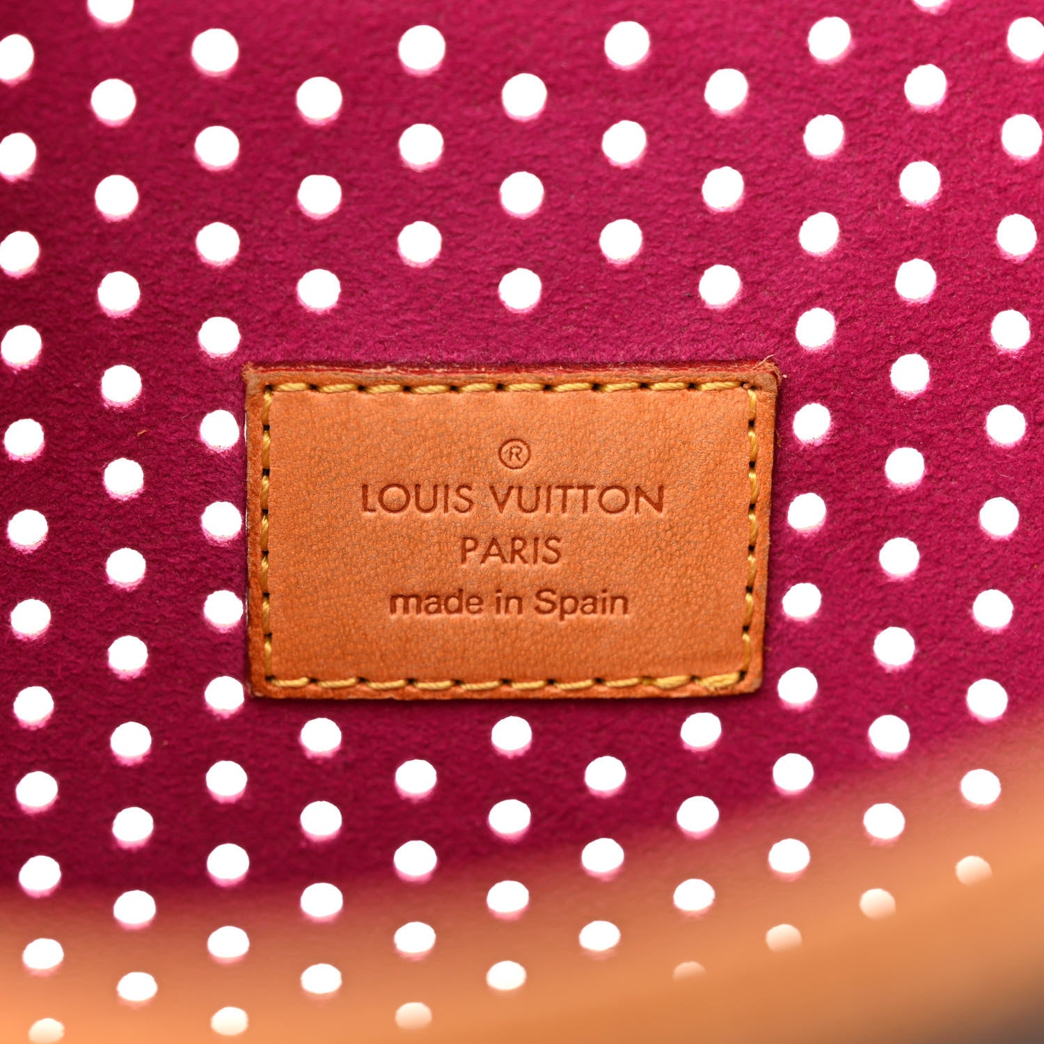 Louis Vuitton Monogram Perforated Musette Fuchsia 6 of 12